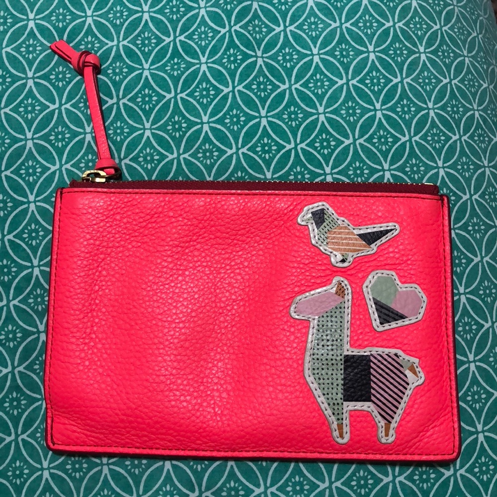 Fossil Leather pouch/clutch
